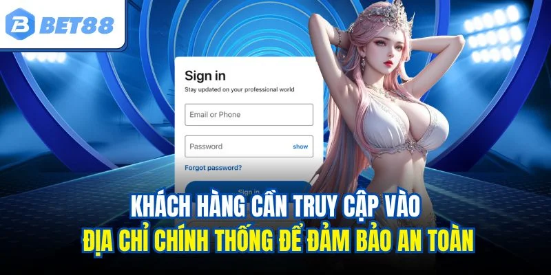 Khách hàng cần truy cập vào địa chỉ chính thống để đảm bảo an toàn